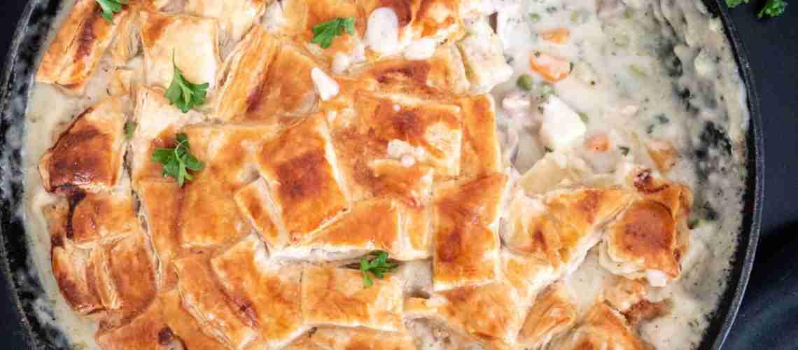 Turkey Pot Pie with Puff Pastry