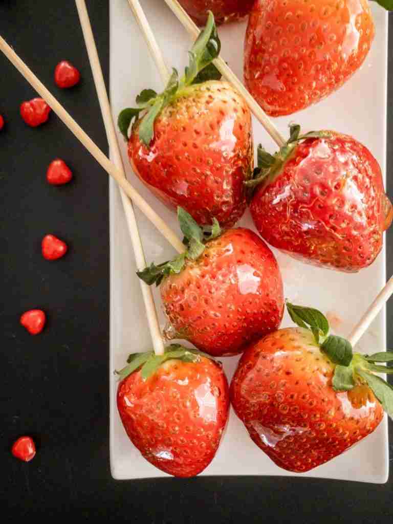 Crunchy Candied Strawberry Tanghulu recipe