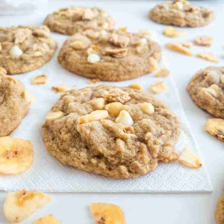 Image showcasing Banana Cream Pie Cookies - The Pypers Kitchen