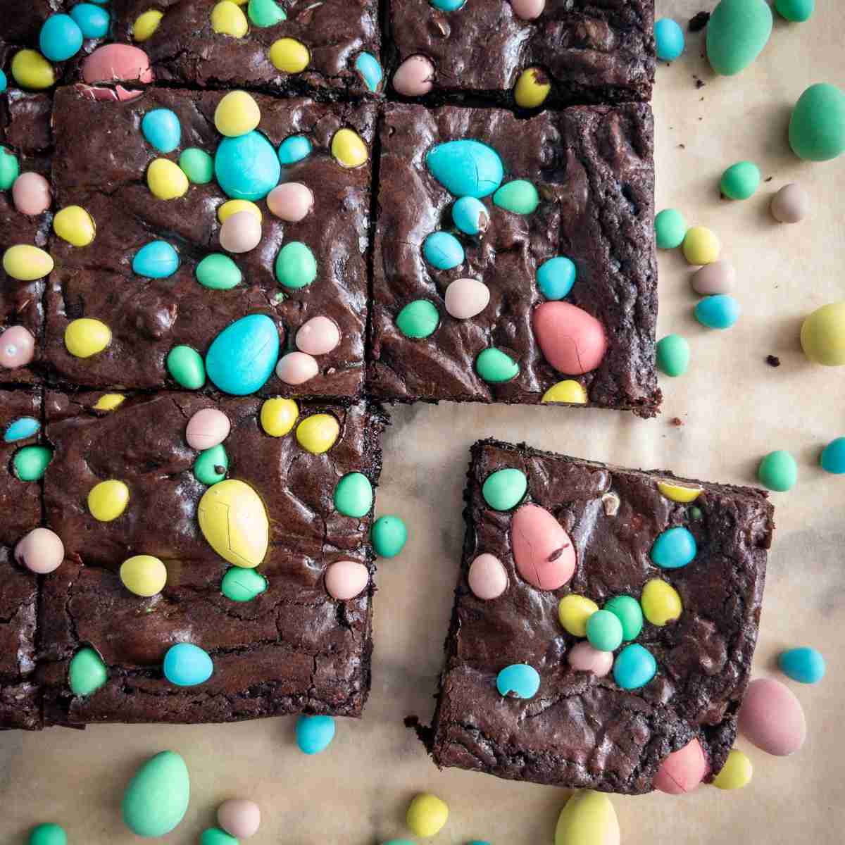 Mini Egg Brownies