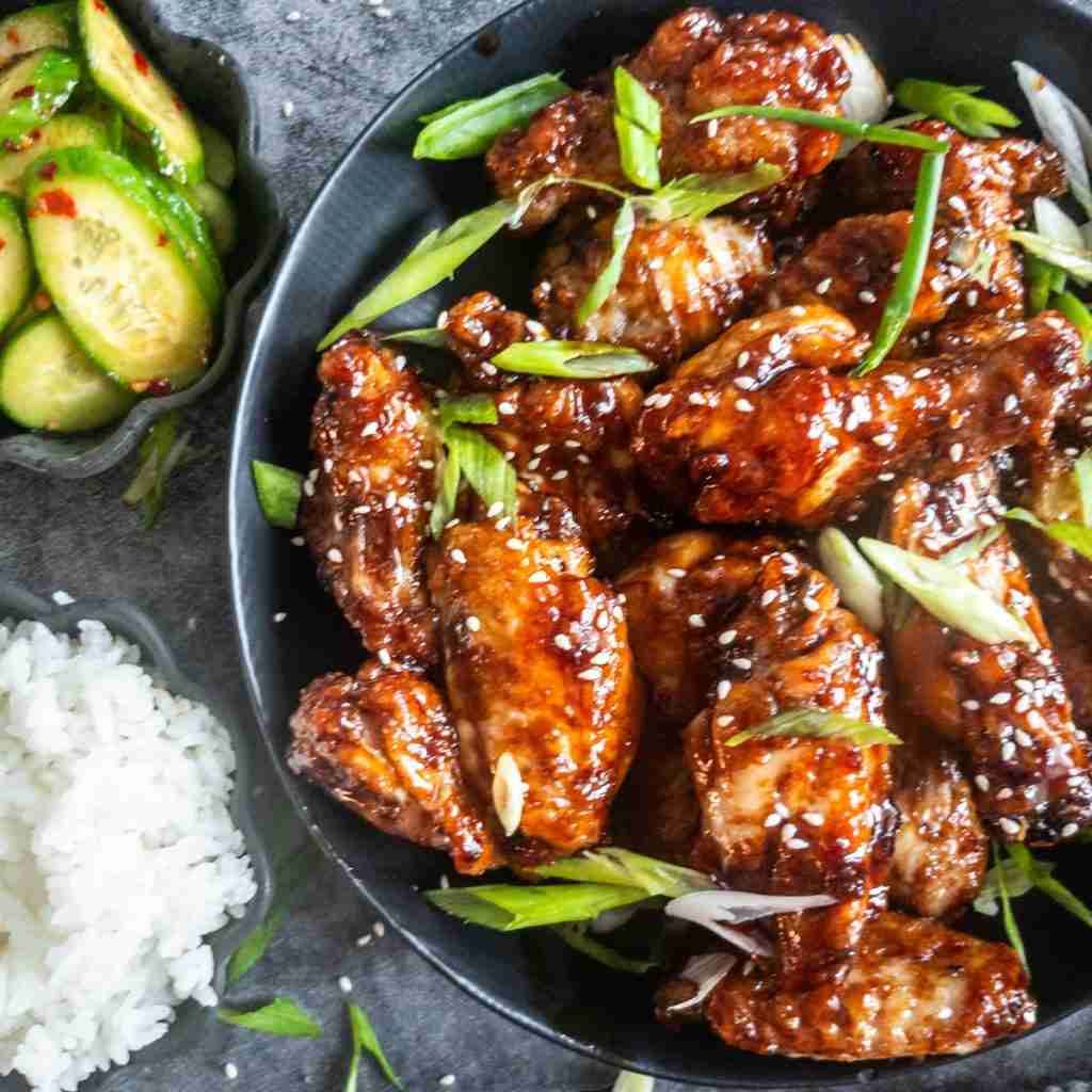 Soy Garlic Chicken Wings - Easy & Super Crispy