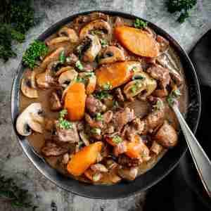 Beef Stew with Mushrooms
