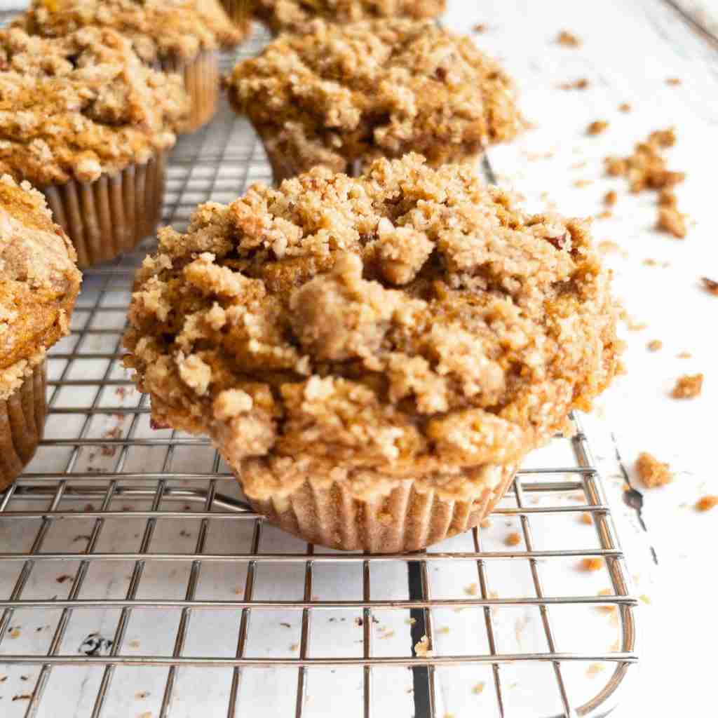 Pumpkin Spice Muffins with Streusel Topping