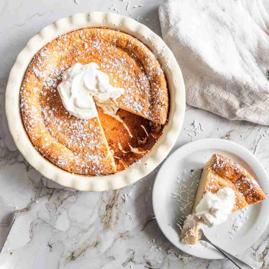 Impossible Pie with Brown Butter & Bourbon