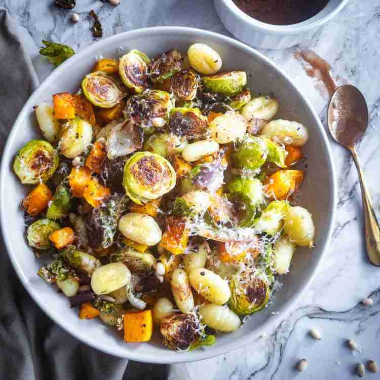 Sheet Pan Gnocchi with Butternut Squash and Brussels Sprouts