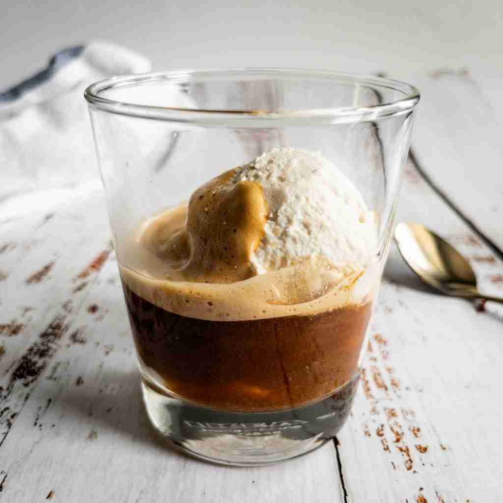 Dairy Free Vanilla Ice Cream with Espresso