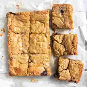 Peanut Butter and Fudge Stuffed Blondies
