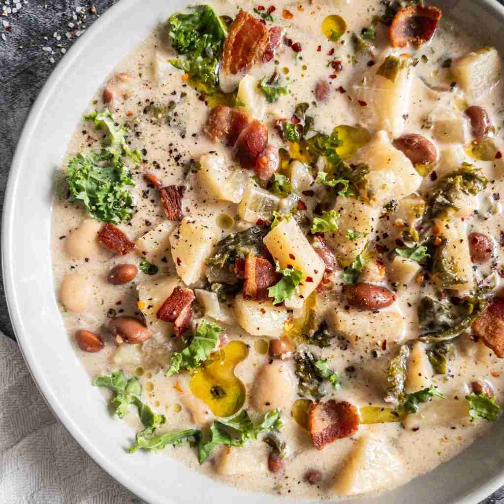 Vegetarian Potato and Bean Soup