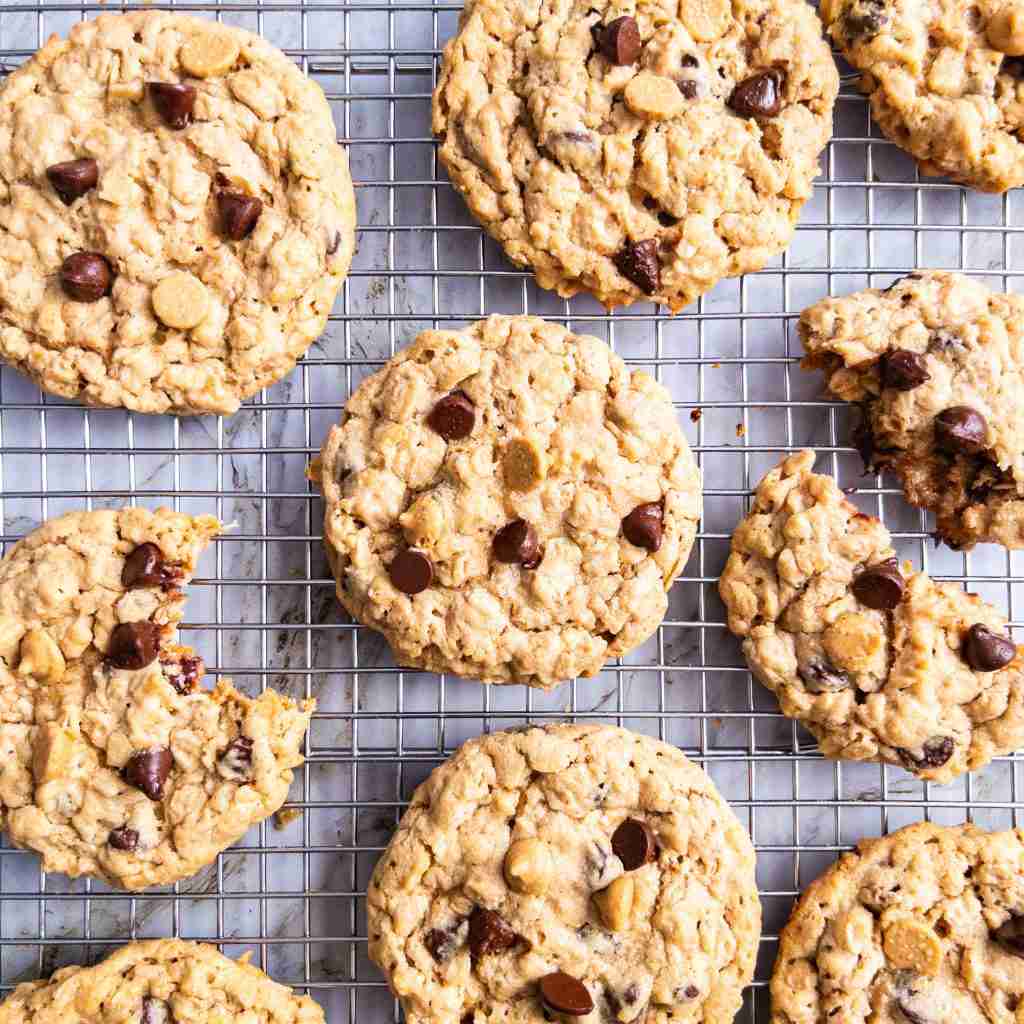Oatmeal Peanut Butter Chocolate Chip Cookies