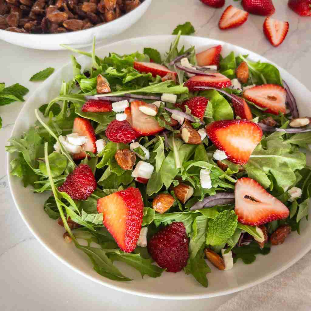Strawberry Salad with Goat Cheese