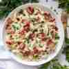 Pasta and Peas with Bacon