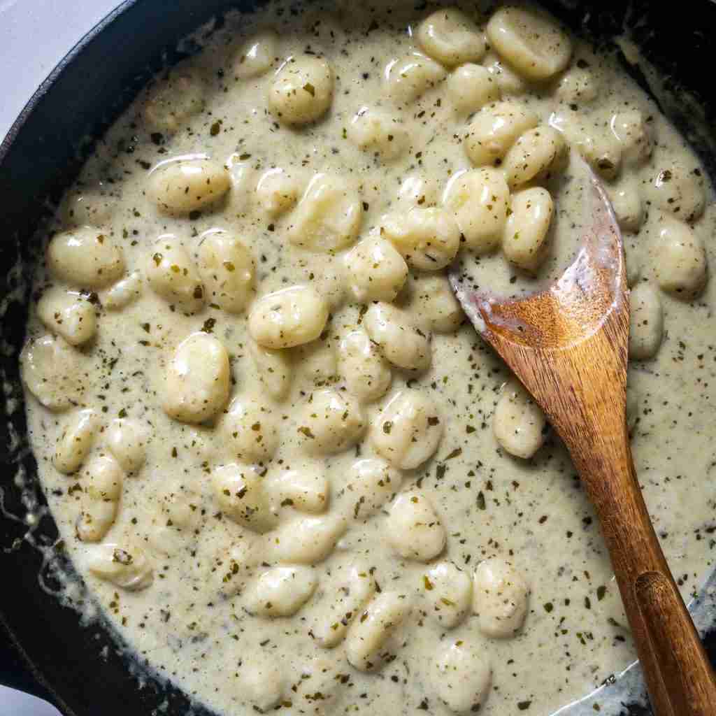 Skillet Pesto Gnocchi Recipe