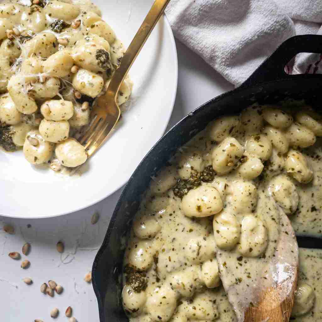 Gnocchi with Pesto Sauce