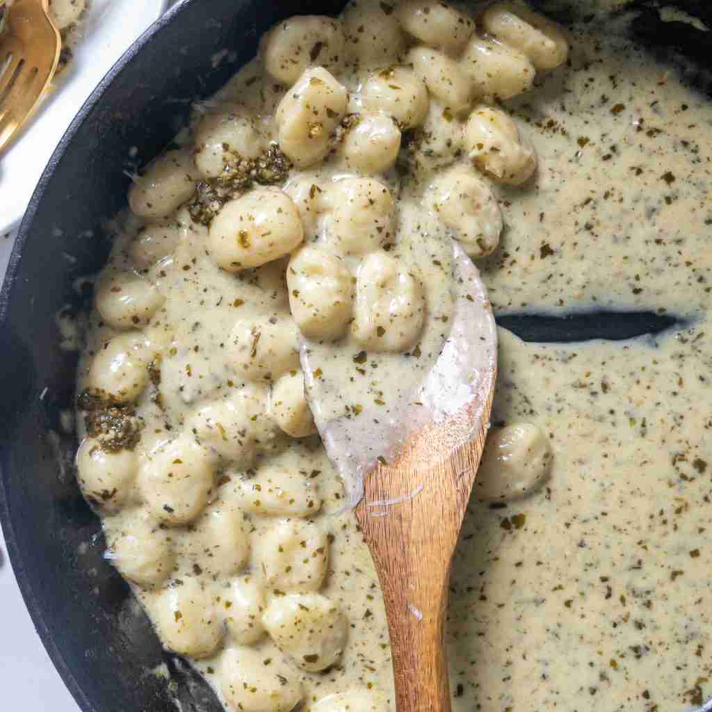 Gnocchi with Pesto Sauce