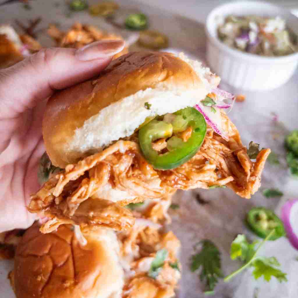 Barbeque Chicken Sliders