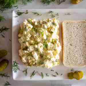 Egg Salad with Dill Pickles