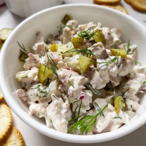 Chicken Salad with Dill Pickles