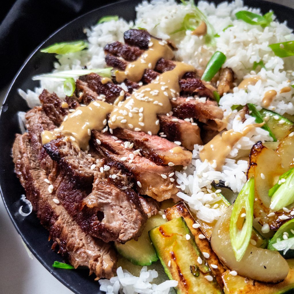 Steak and Rice Bowls