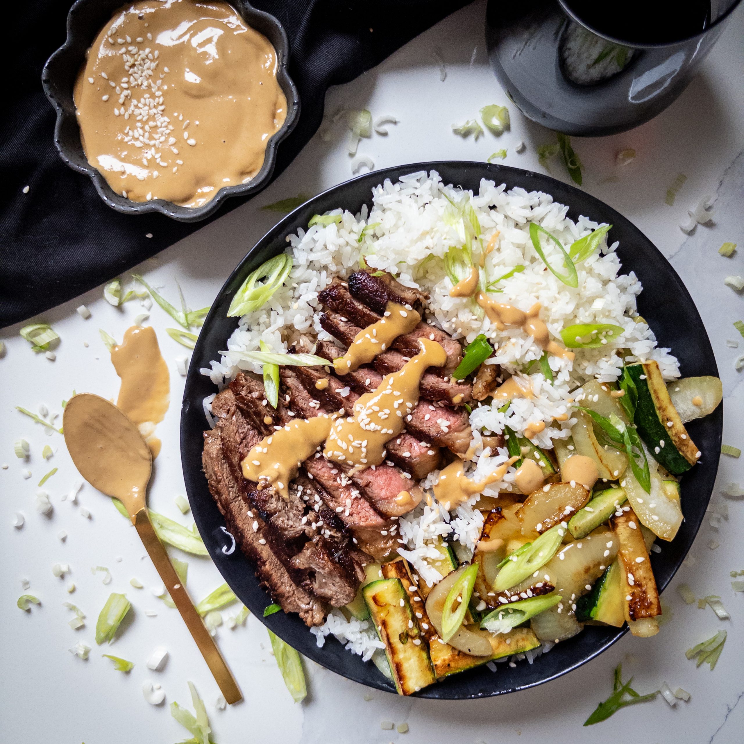 Steak and Rice Bowls
