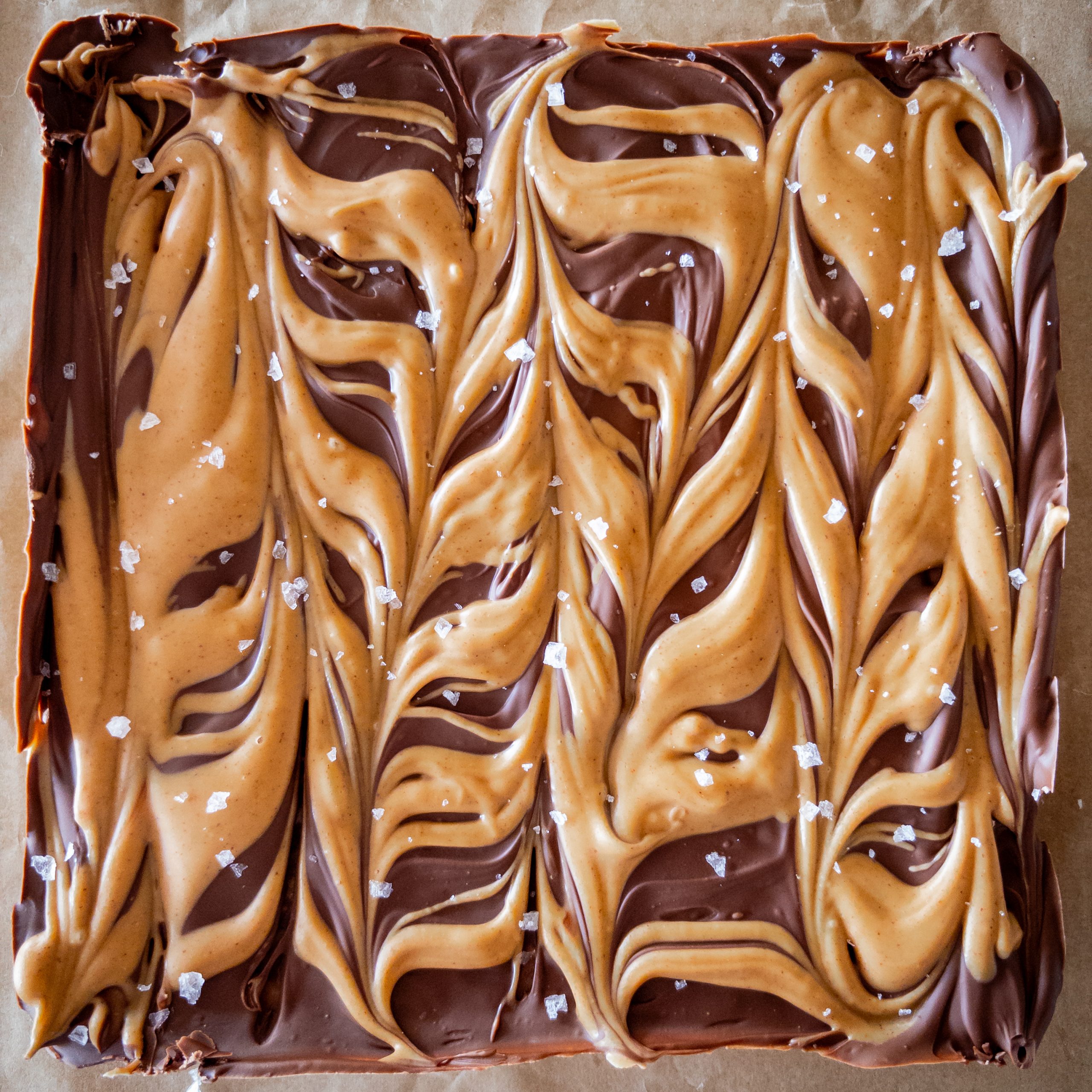 Peanut Butter and Chocolate Rice Krispie Bars