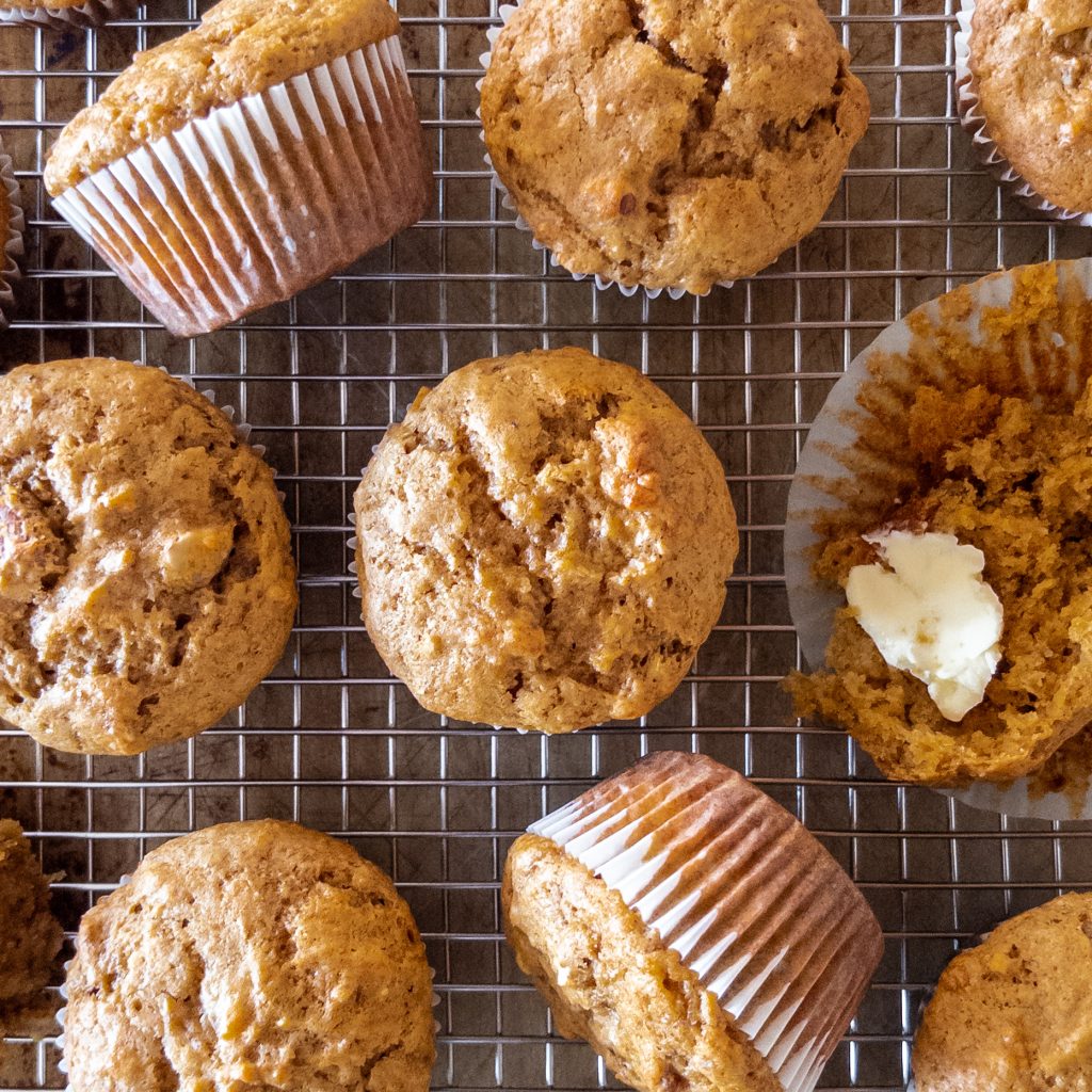 Banana and Pumpkin Muffins