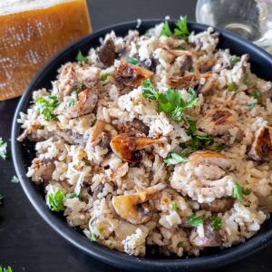 Creamy Mushroom Chicken and Rice