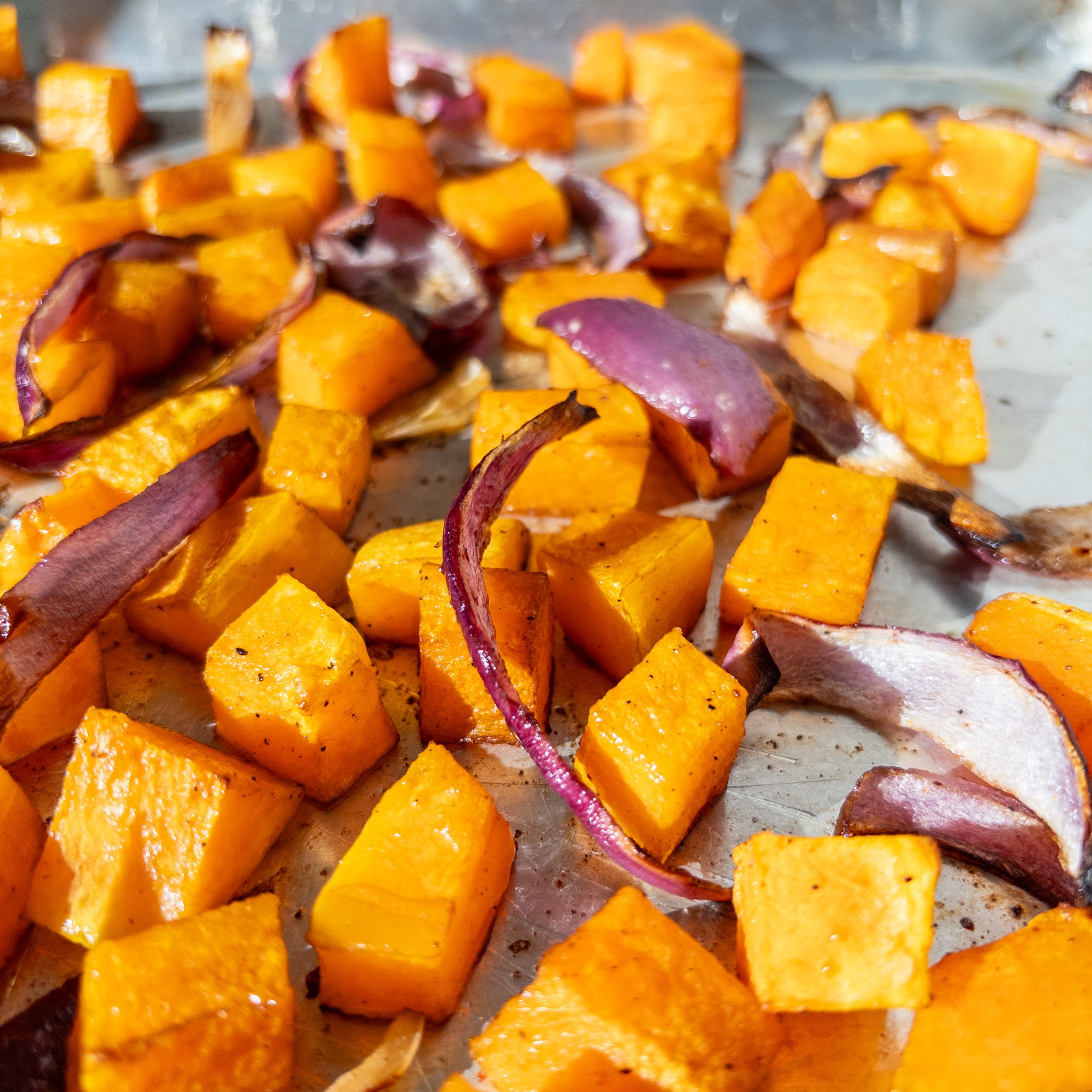 Roasted Butternut Squash and Onions