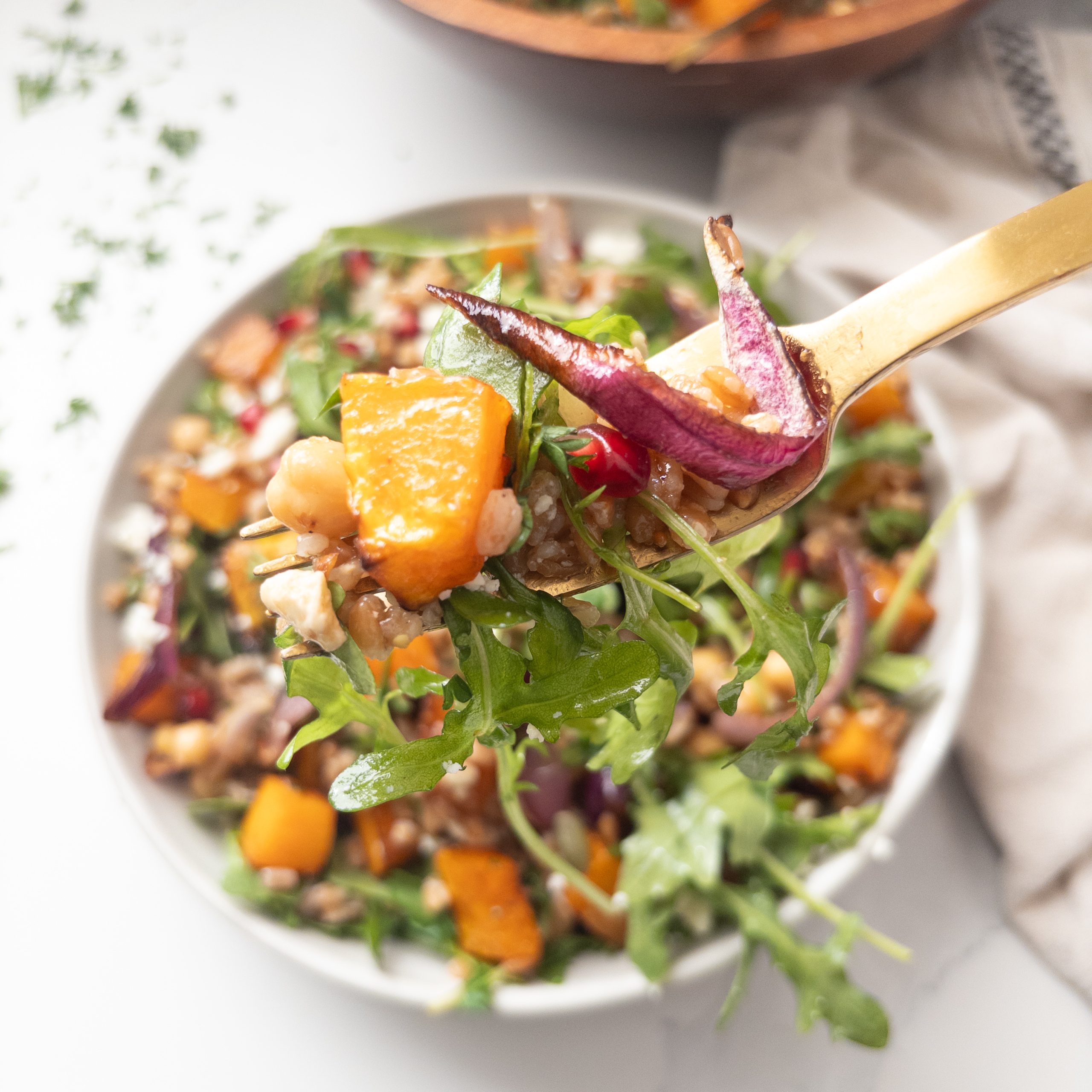 Butternut Squash and Farro Bowls