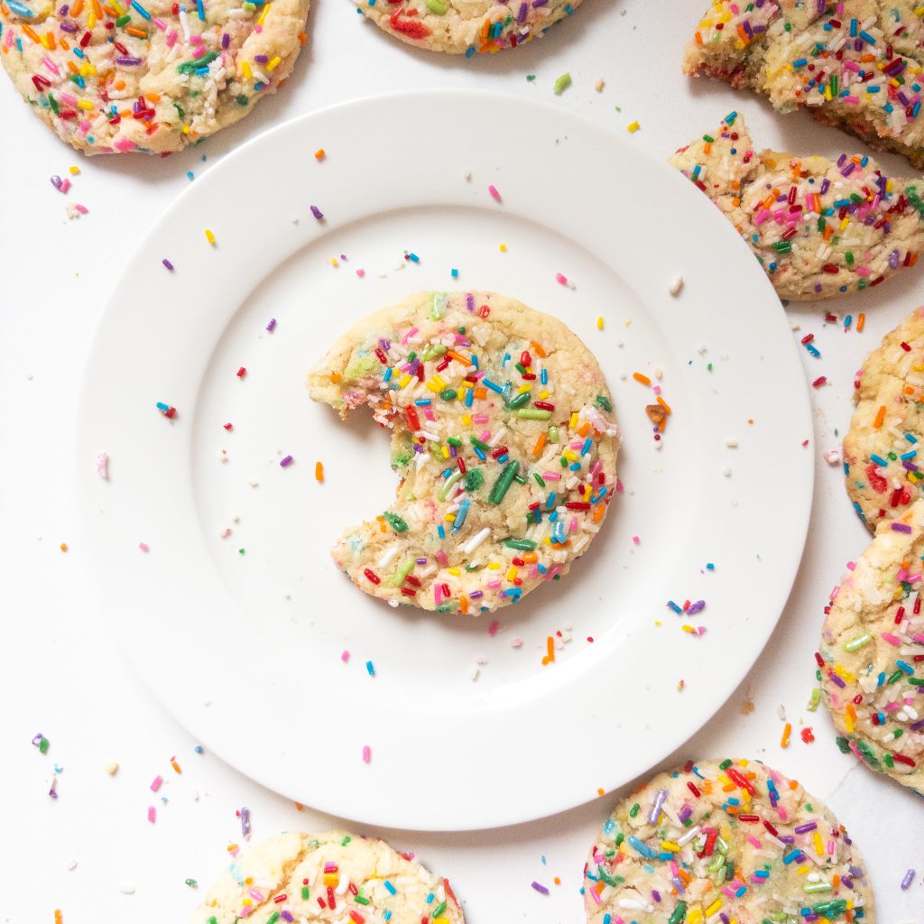 Chewy Sprinkles Sugar Cookies