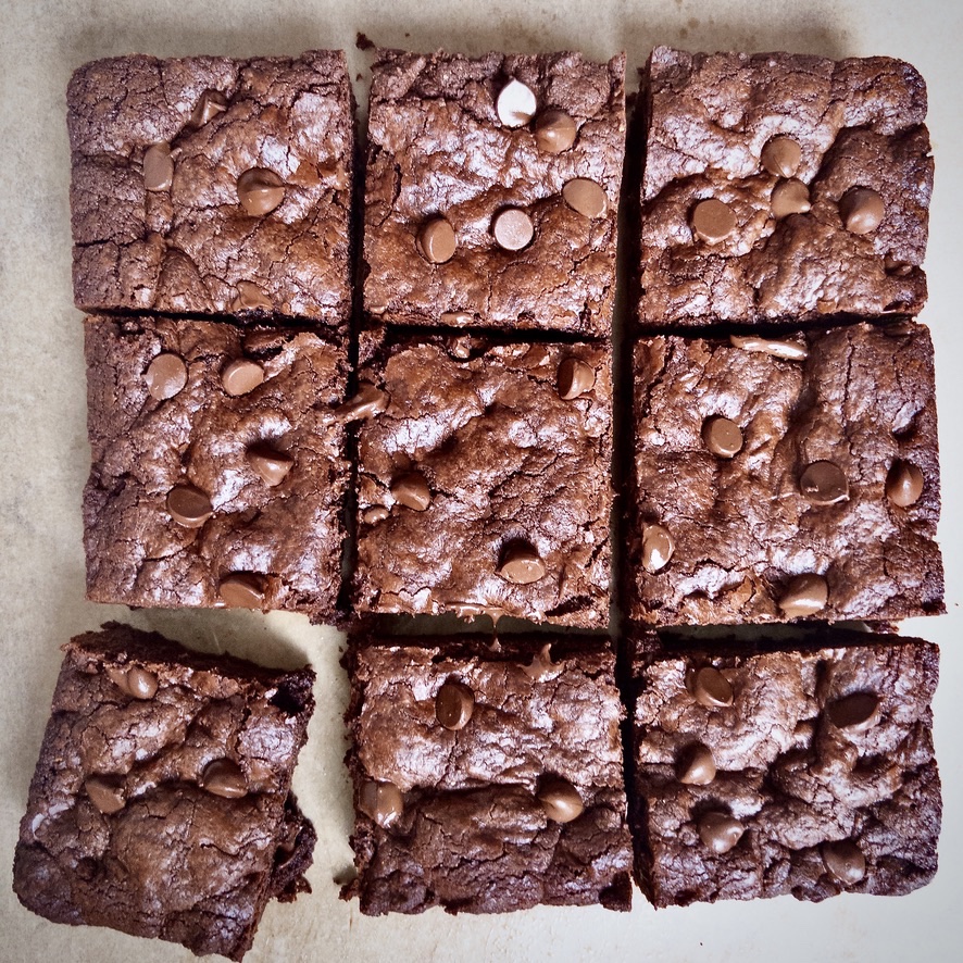 Chocolate Chocolate Chip Cookie Bars
