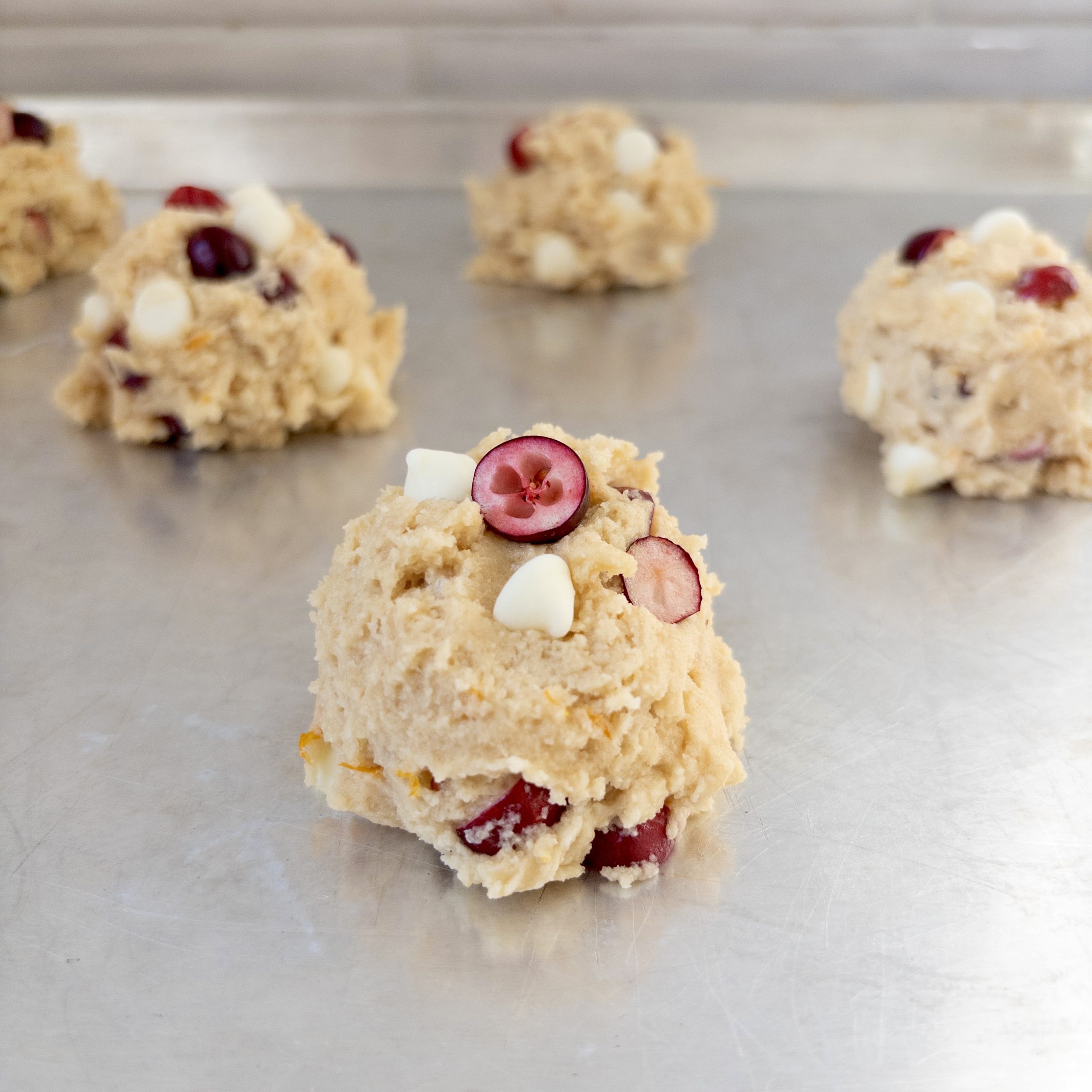 White Chocolate Orange Cranberry Cookies