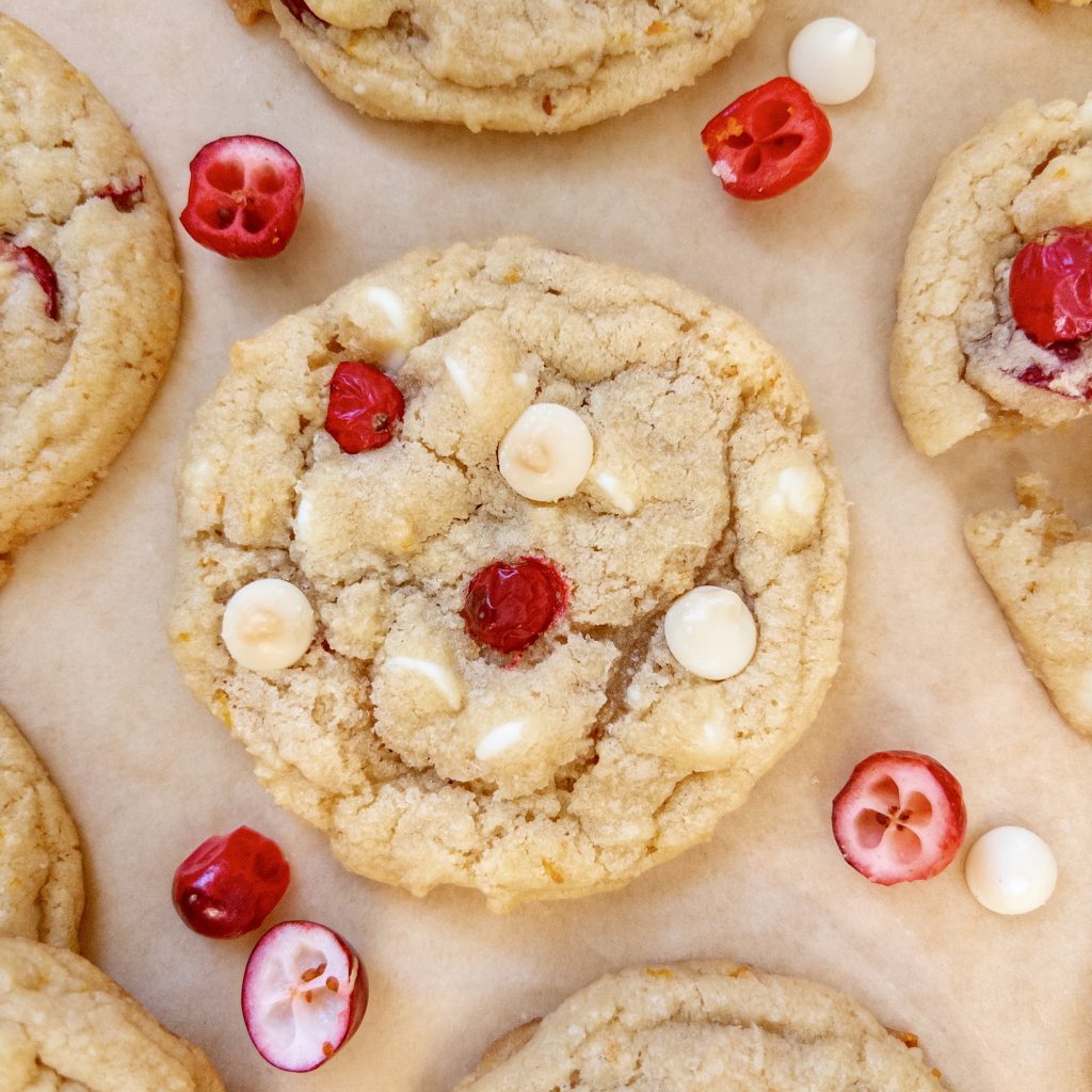 White Chocolate Orange Cranberry Cookies