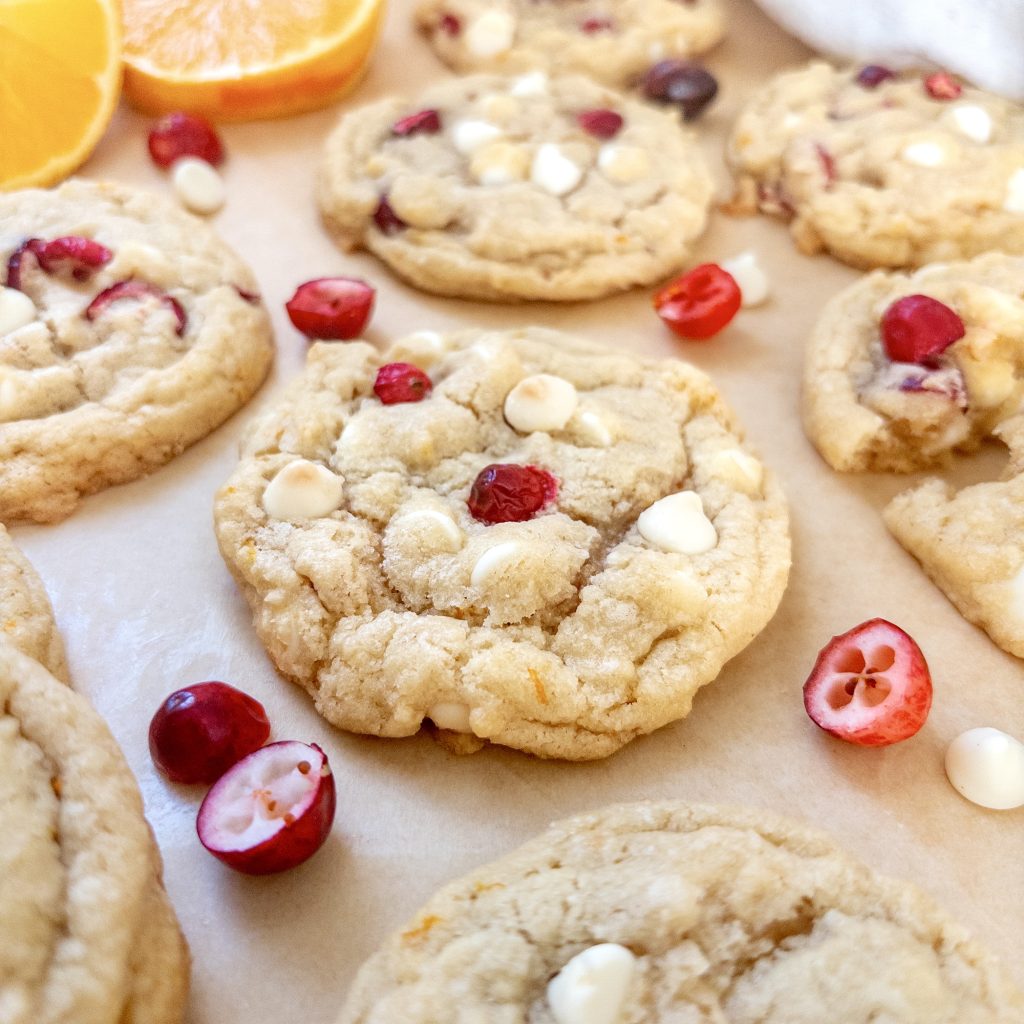 White Chocolate Orange Cranberry Cookies
