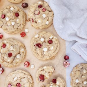 White Chocolate Orange Cranberry Cookies