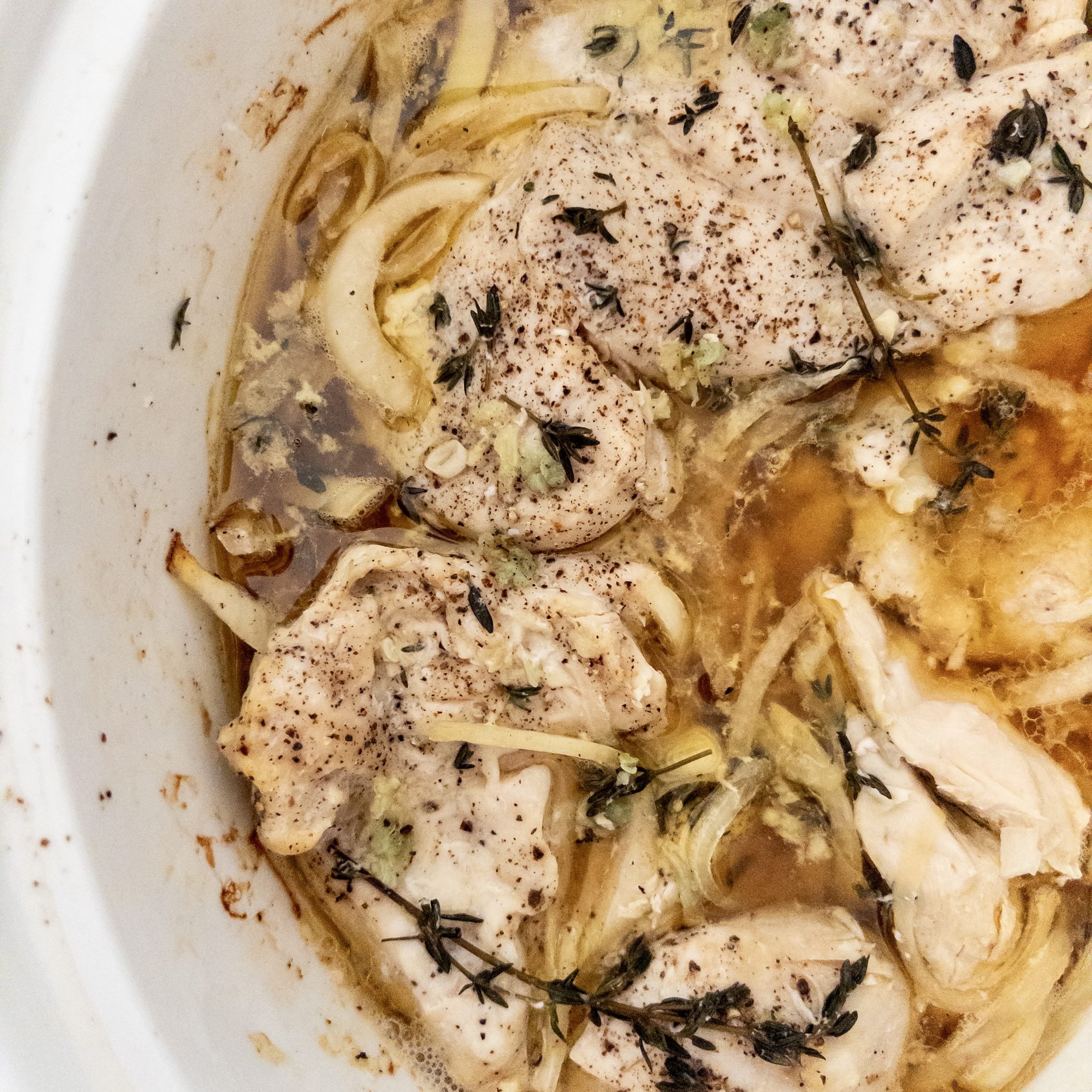 Slow Cooker French Onion Chicken