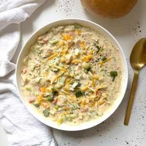 Broccoli and Cheese Soup with Chicken
