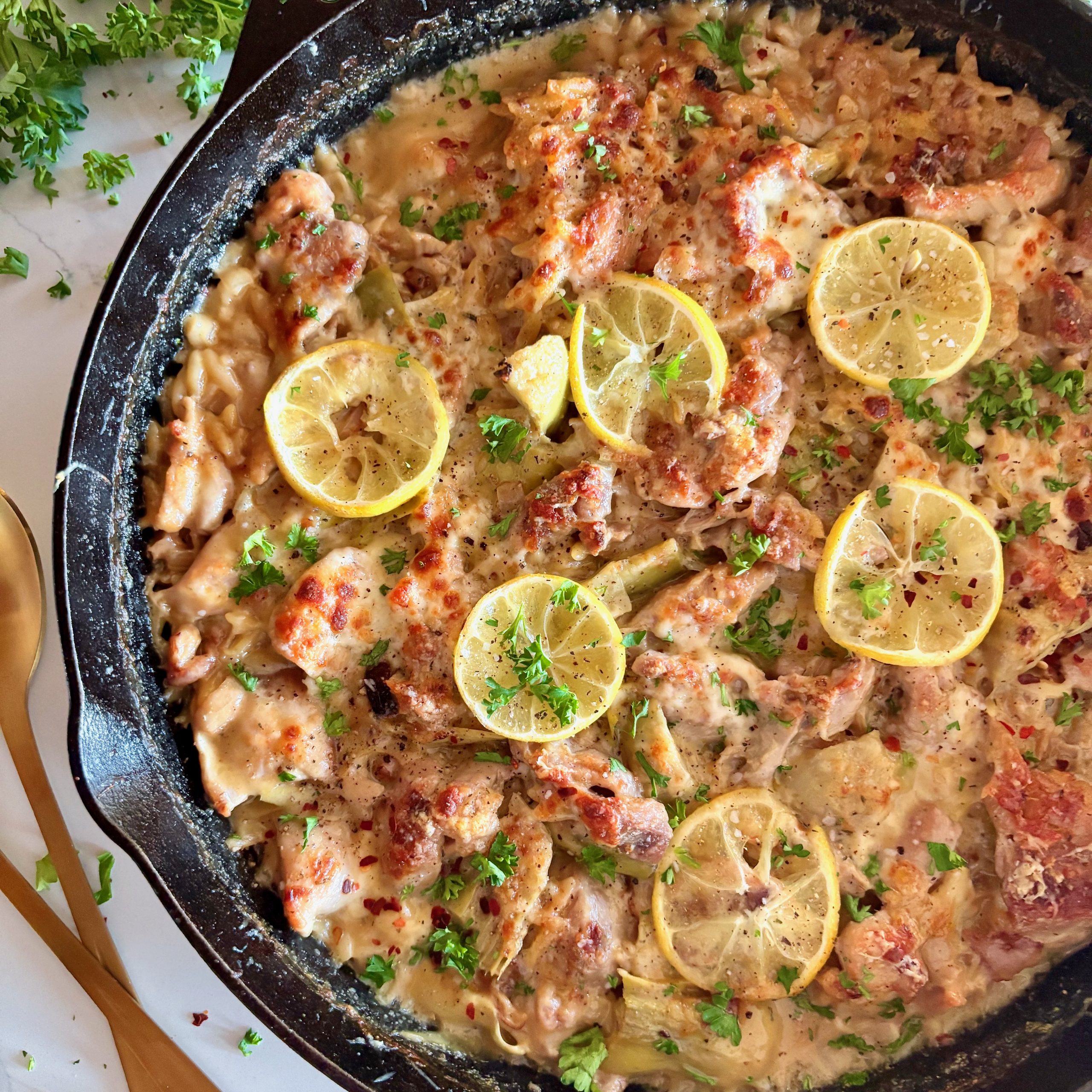Chicken Orzo Bake