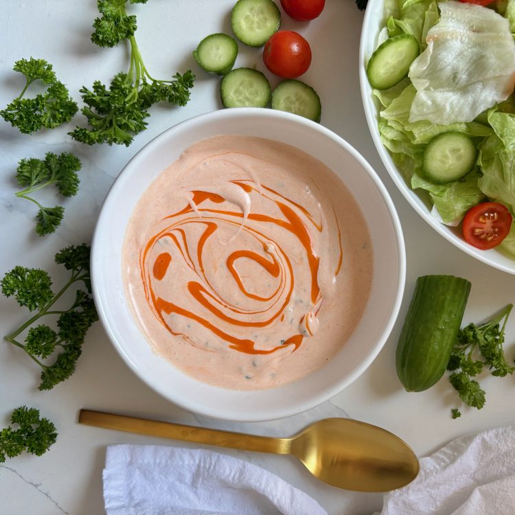 Perfect Buffalo Ranch Dressing - in 5 Minutes