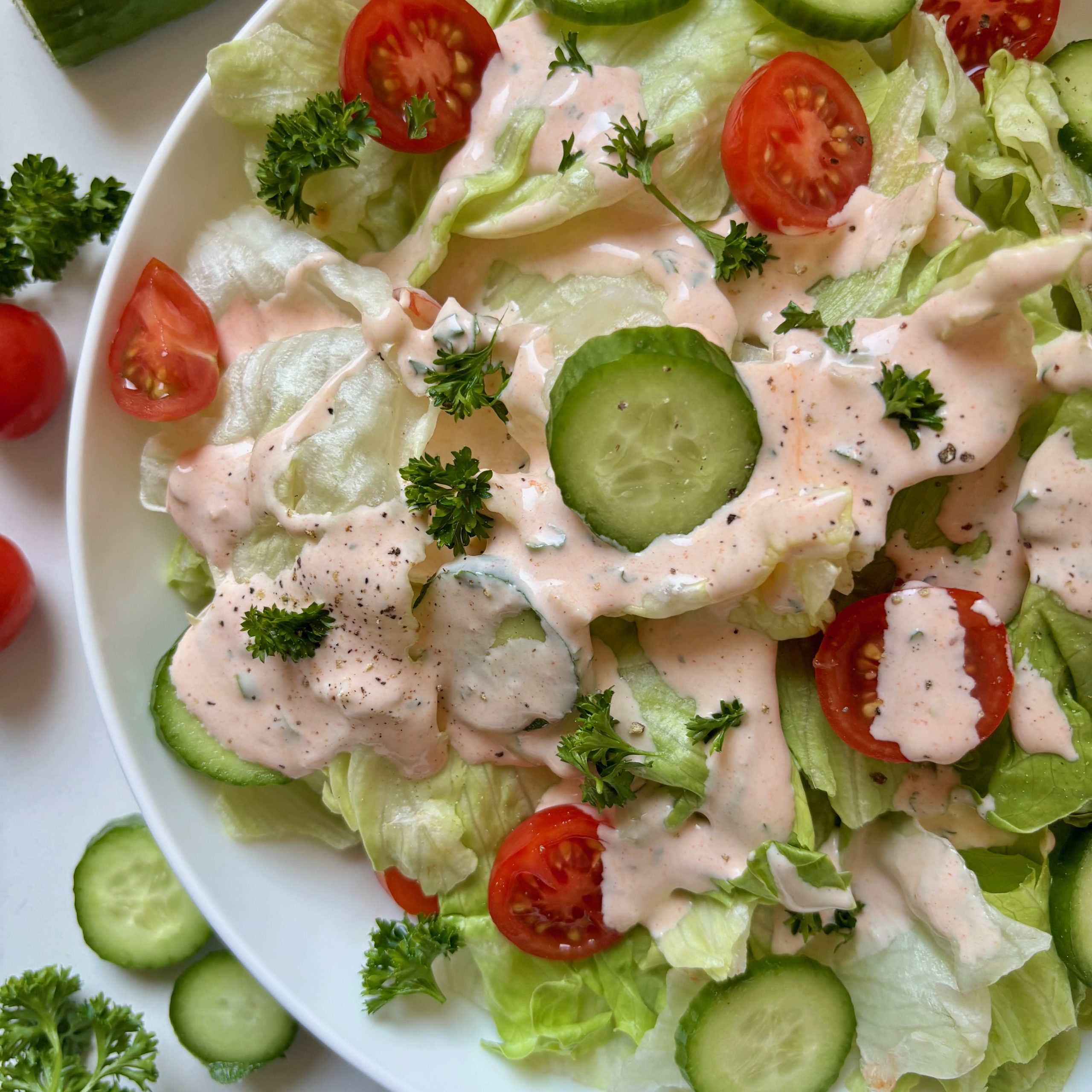 Buffalo Ranch Dressing on Salad