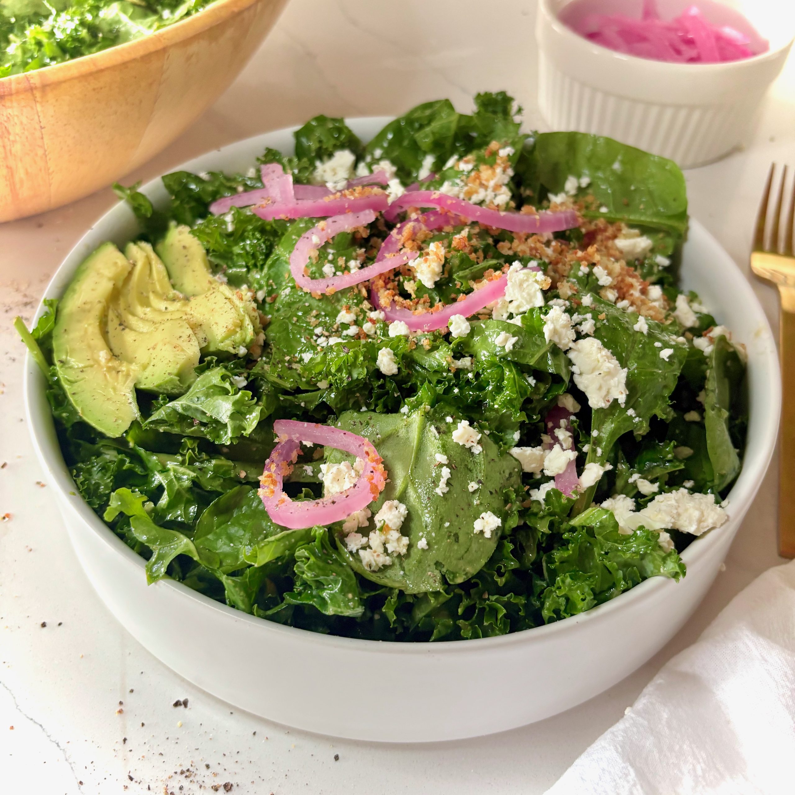 Kale and Spinach Salad