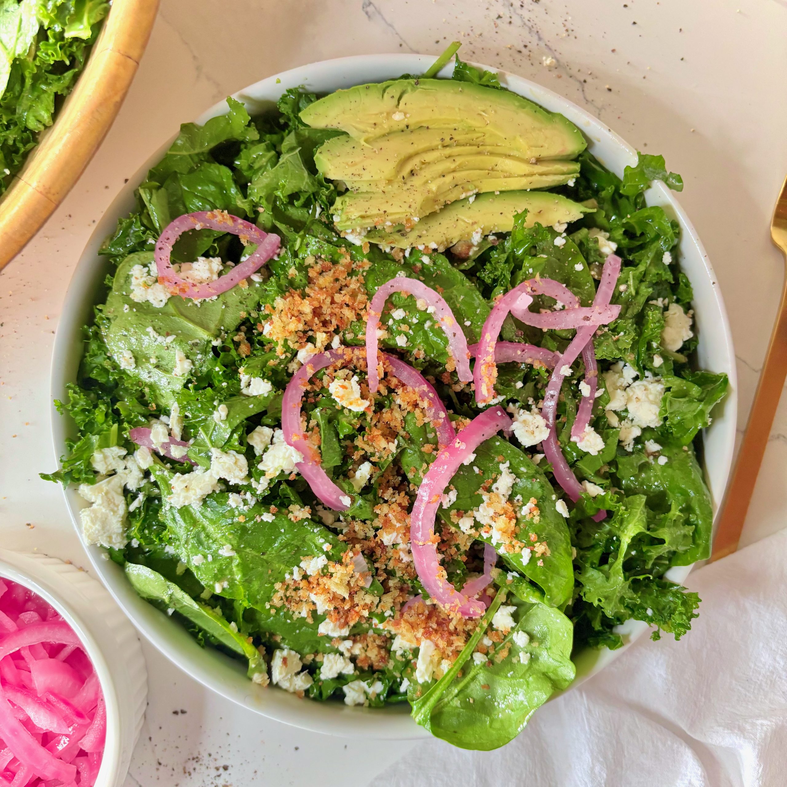 Kale and Spinach Salad