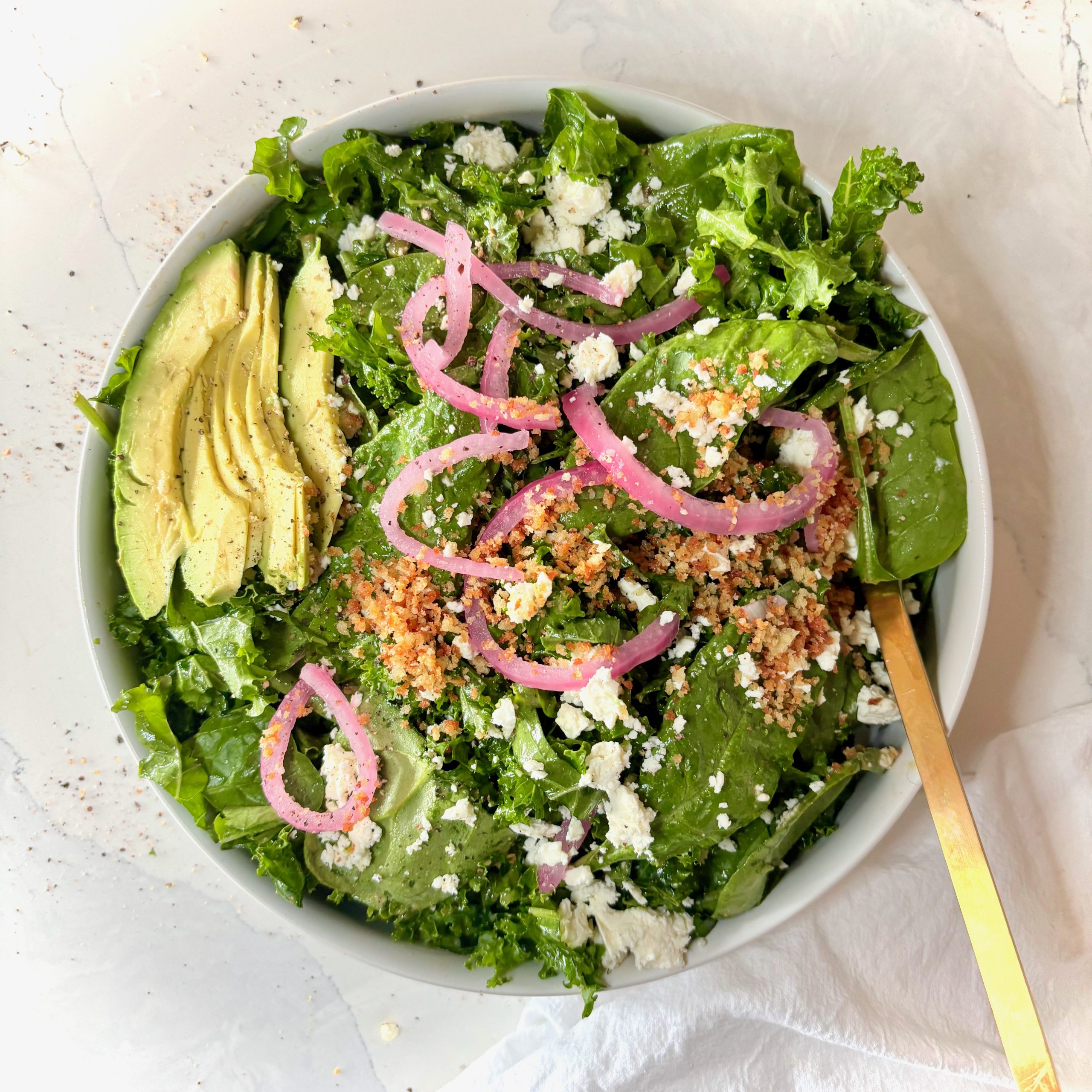 Kale and Spinach Salad