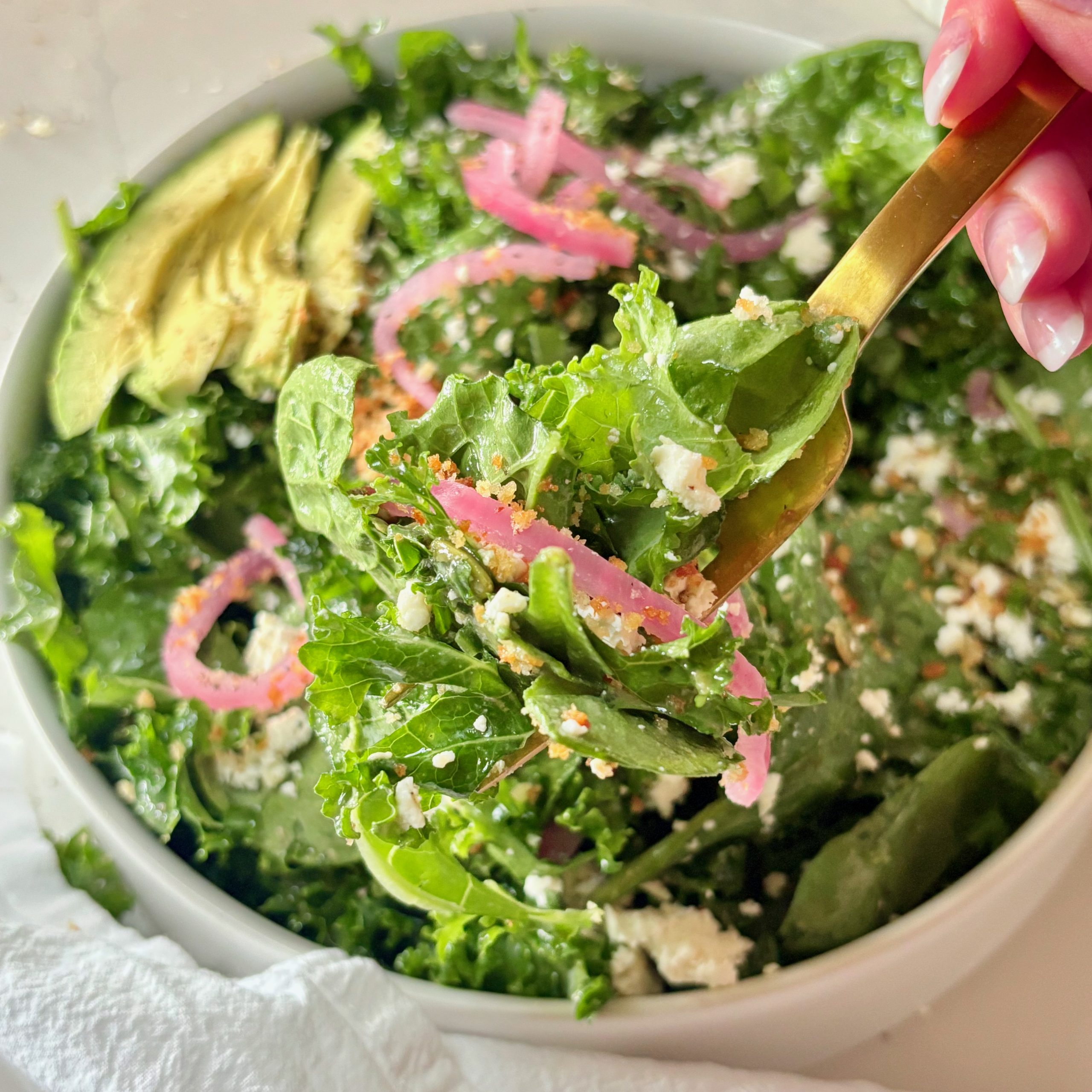 Kale and Spinach Salad
