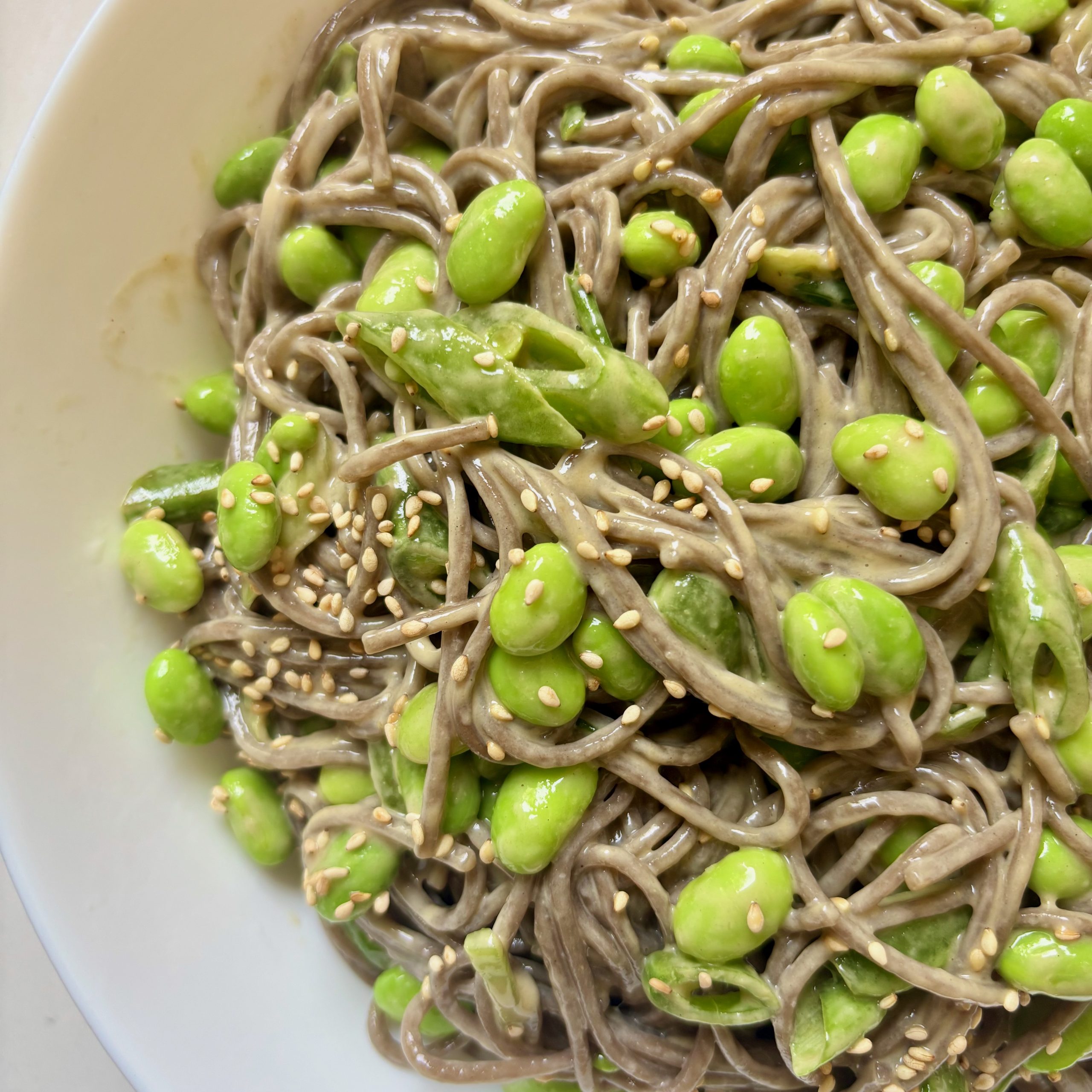 Soba Noodle Salad with Snap Peas