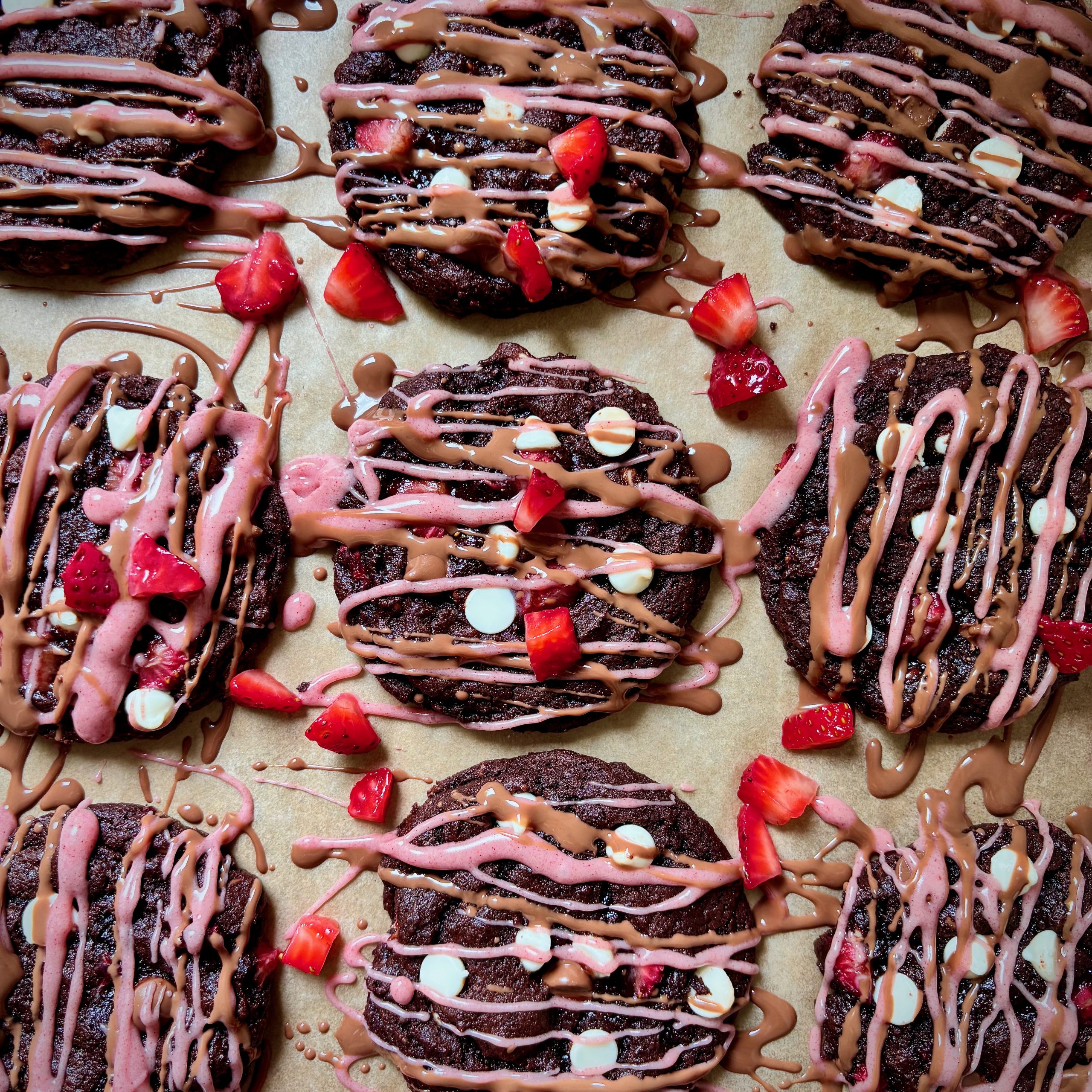 Strawberry Chocolate Cookies