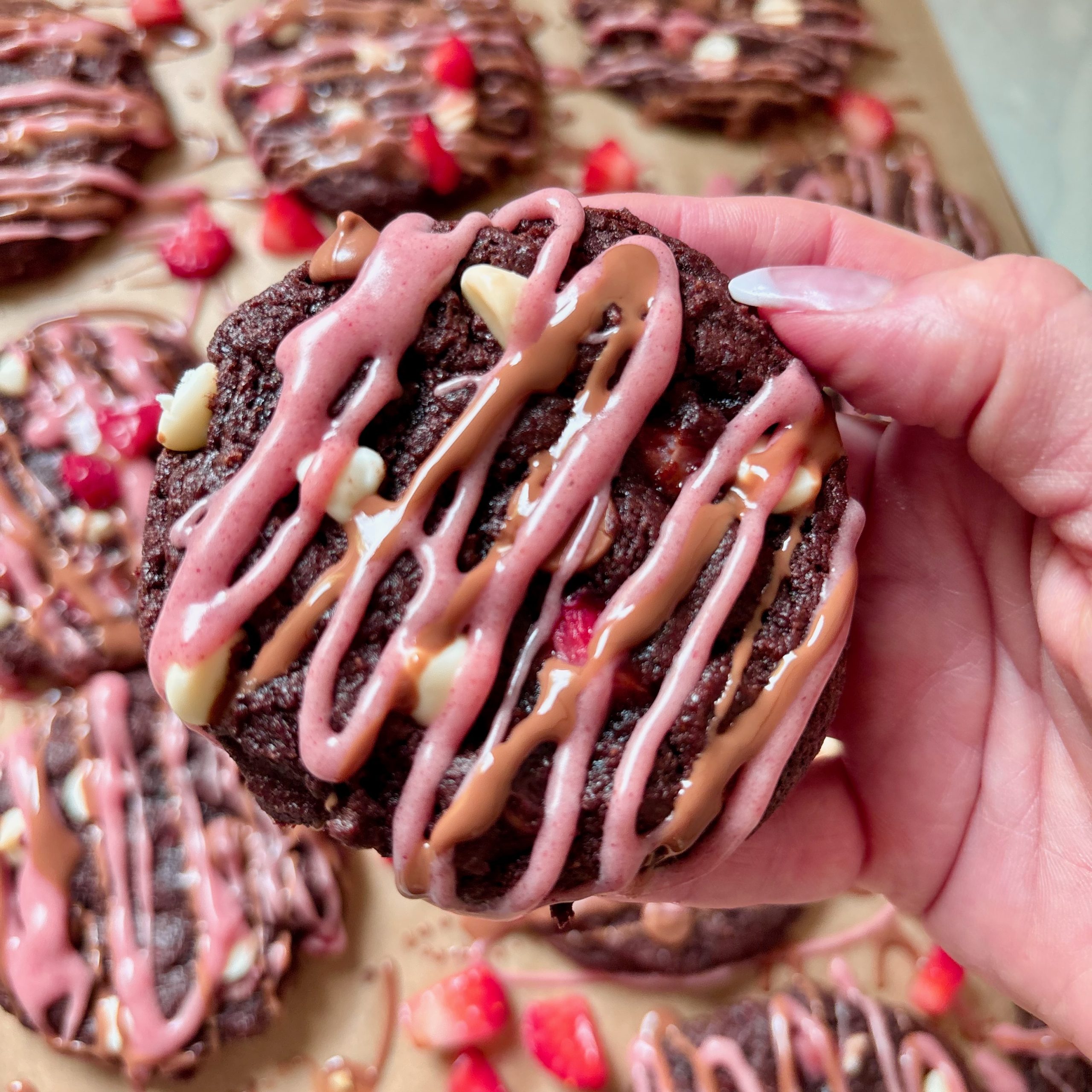 Strawberry Chocolate Cookies