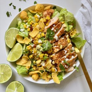 Chicken and Corn Salad with Corn Chips