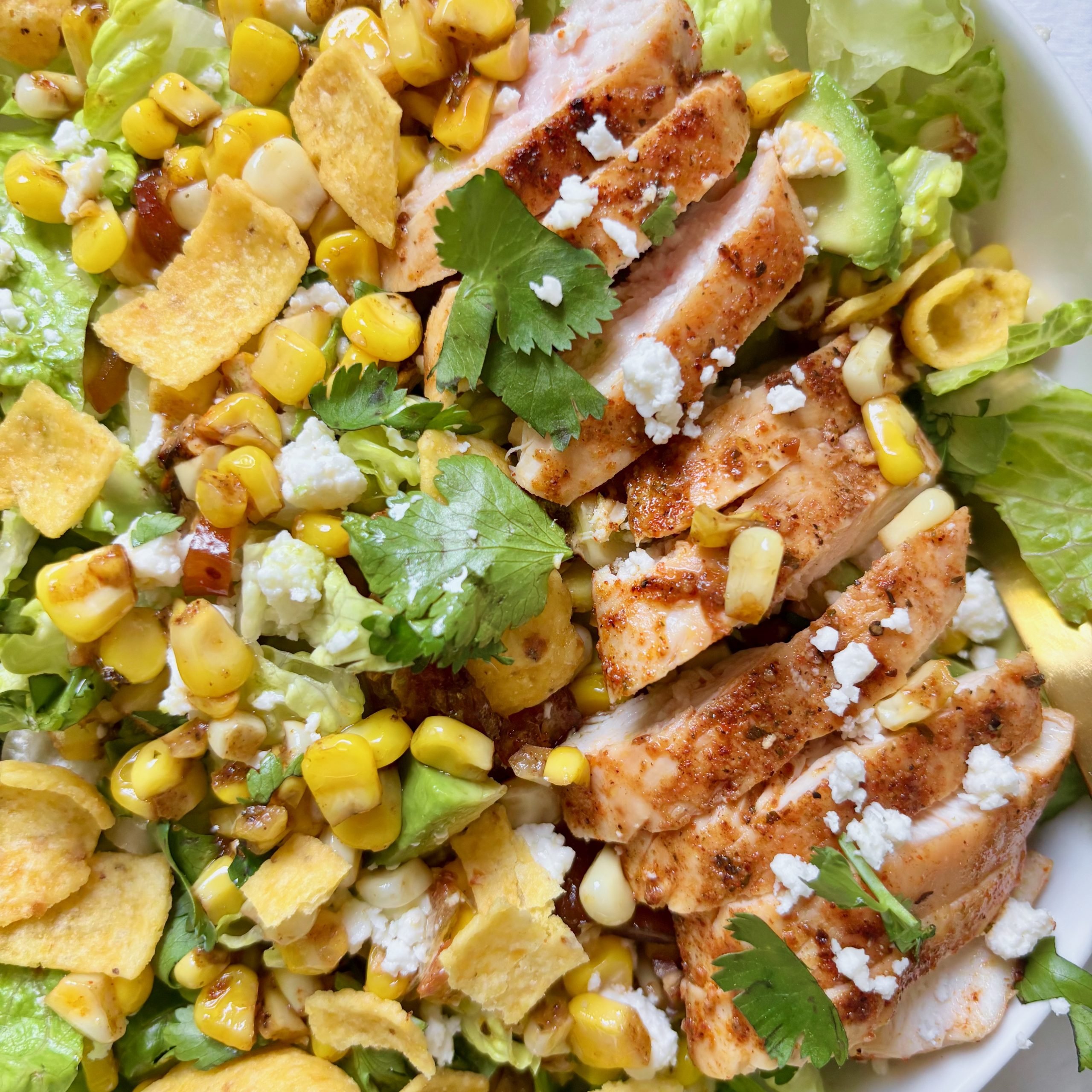 Grilled Chicken and Corn Salad