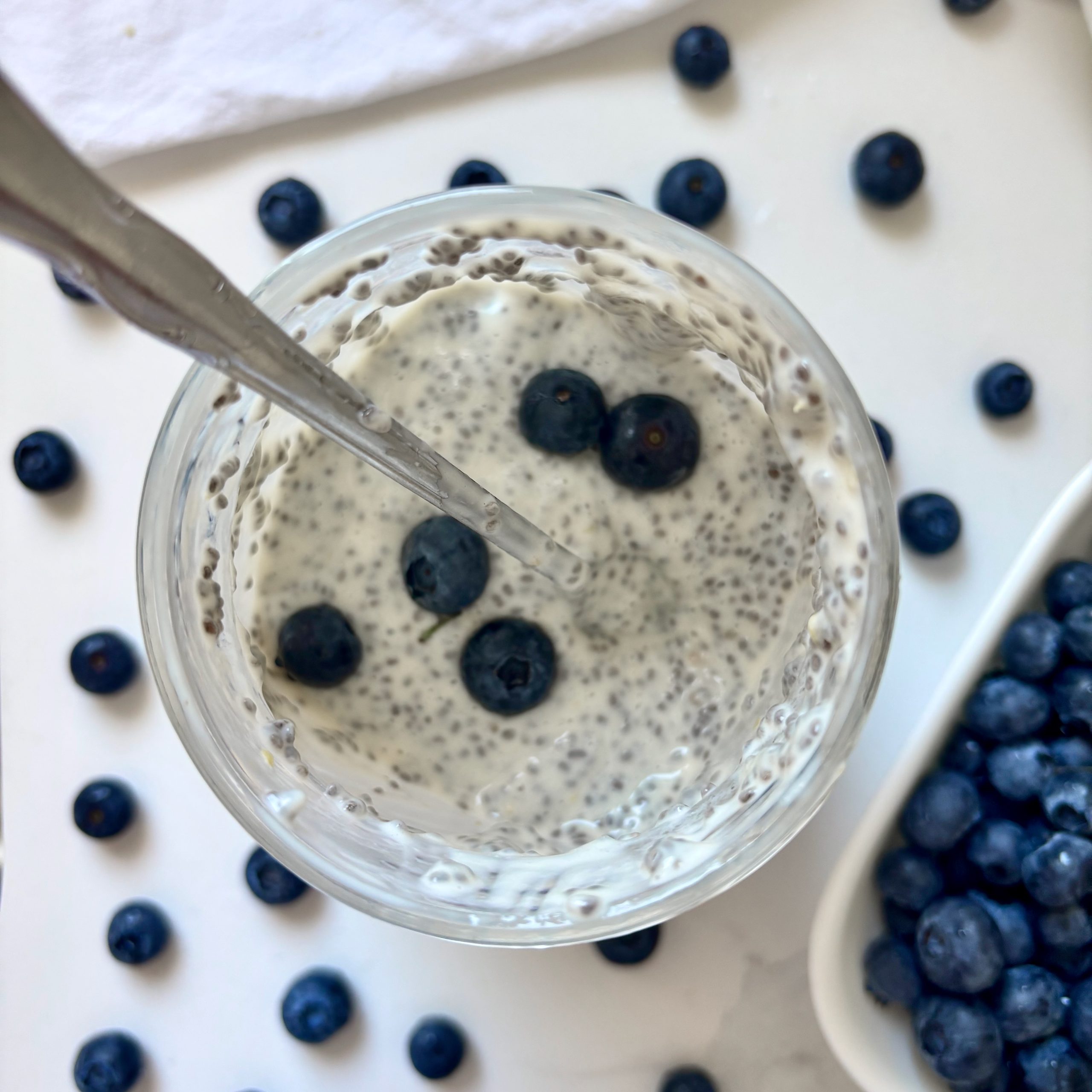 Cottage Cheese Chia Pudding
