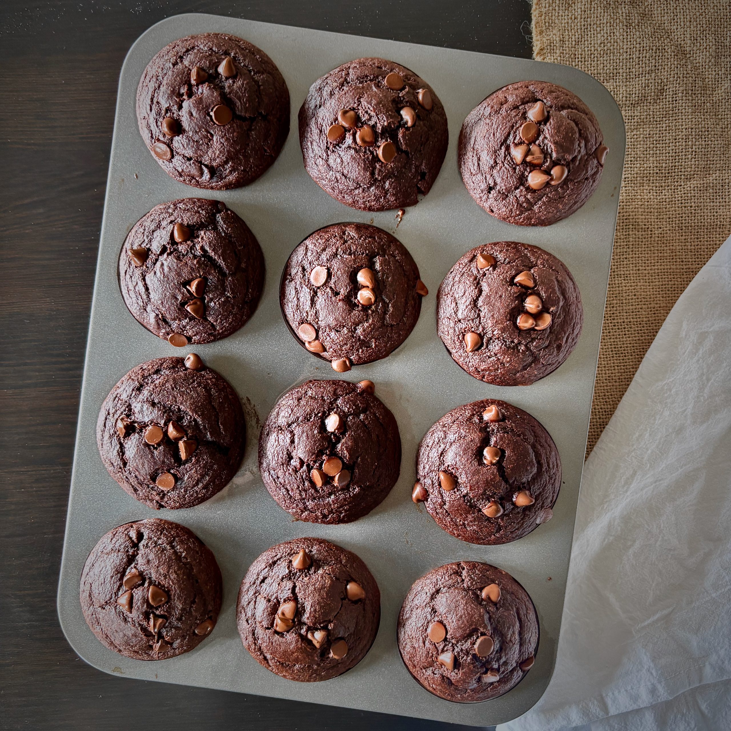 Easy Chocolate zucchini Blender Muffins
